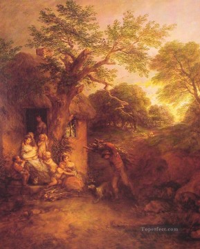  landscape canvas - The Woodcutters Return landscape Thomas Gainsborough